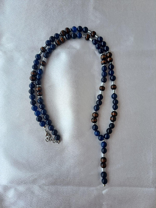 Collana ARKAN - Pietre Naturali di Agata Blu