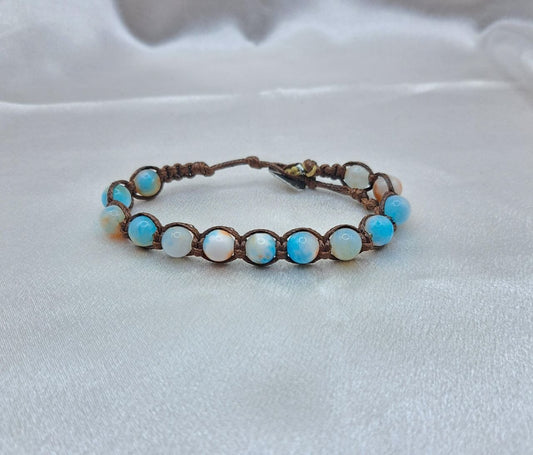 Bracciale Nexus Diaspro Acqua Terra – Pietra Naturale, Fatto a Mano | ALTA VITA