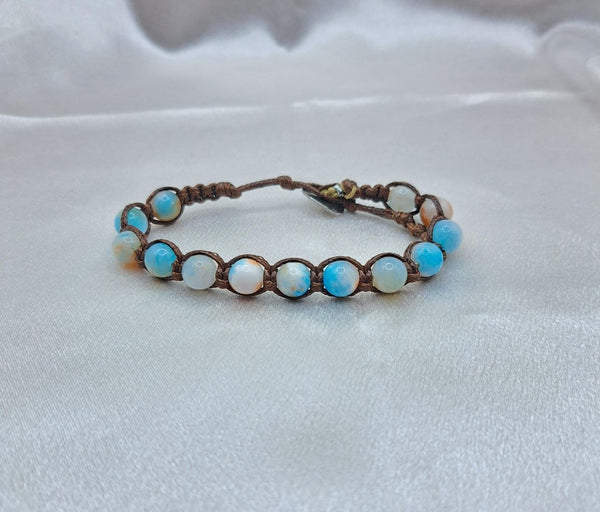 Bracciale Nexus Diaspro Acqua Terra – Pietra Naturale, Fatto a Mano | ALTA VITA