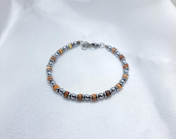 Bracciale NETTUNO — Occhio di Tigre & Ematite