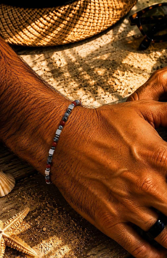 Bracciale NETTUNO — Pietra Naturale Uomo