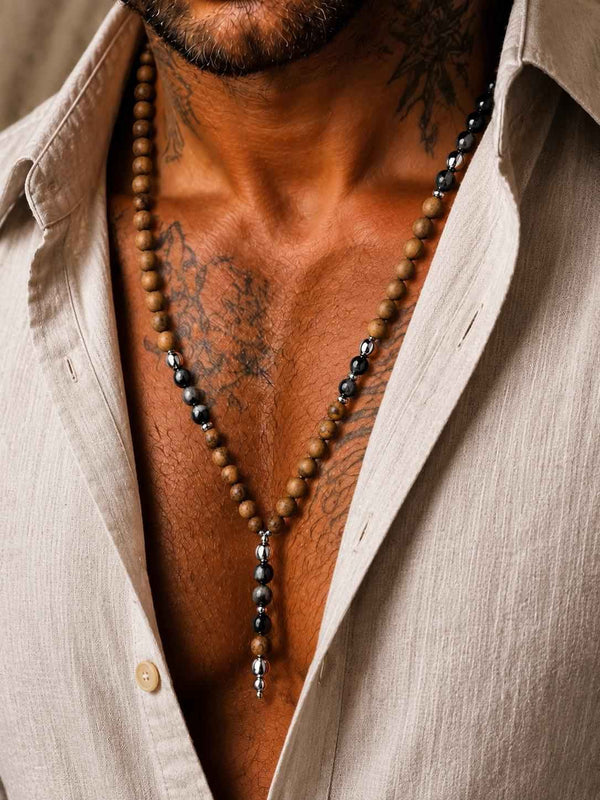 Collana ARKAN - Pietre Naturali di Agata e Occhio di Tigre