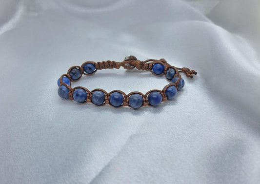 Bracciale Nexus Sodalite – Pietra Naturale, Fatto a Mano