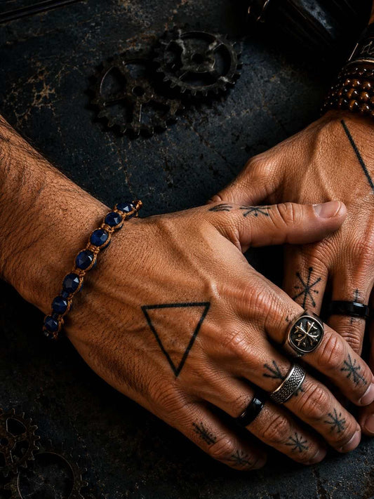 Bracciale Nexus Lapislazzuli – Pietra Naturale, Fatto a Mano