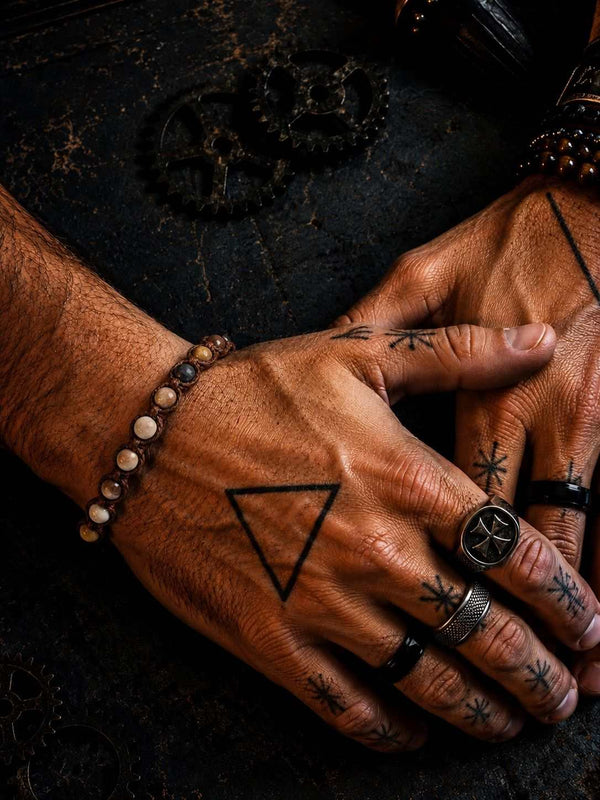 Bracciale Nexus Diaspro Leopardato – Pietra Naturale, Fatto a Mano