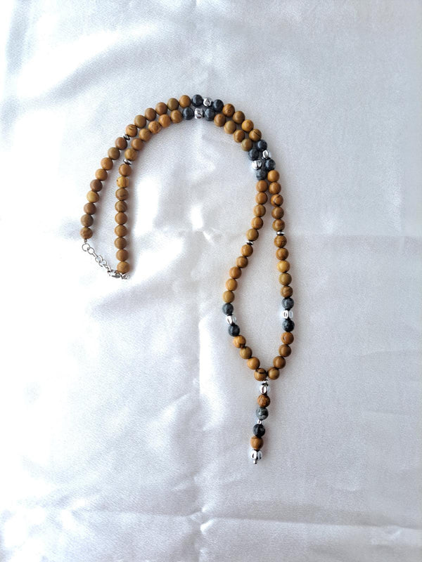 Collana ARKAN - Pietre Naturali di Agata e Occhio di Tigre
