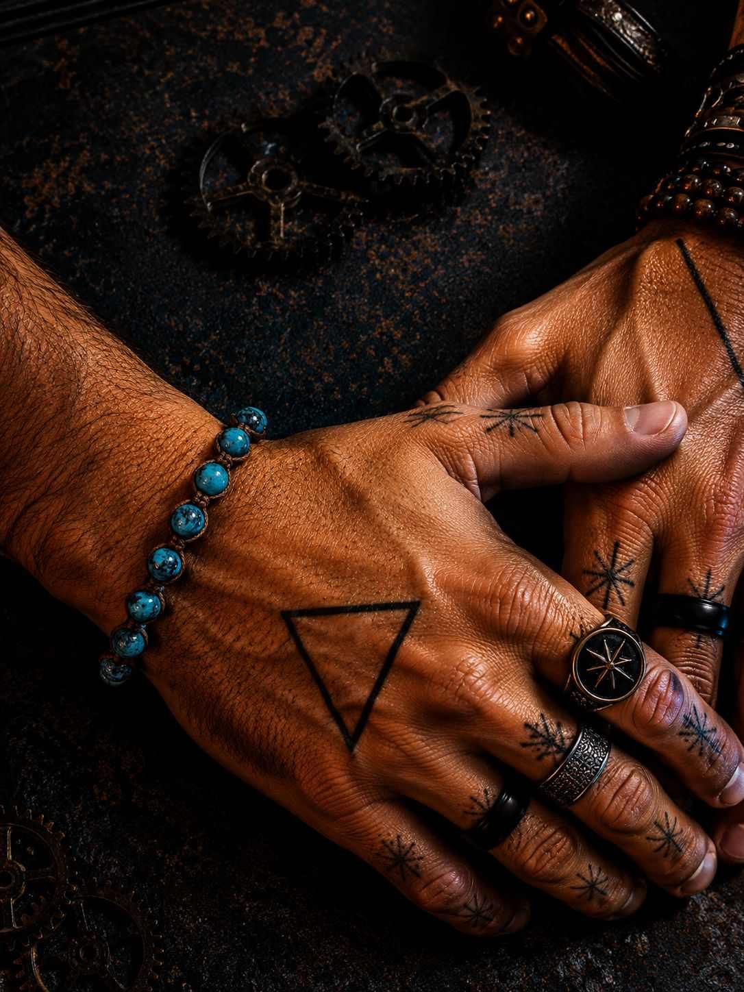 Bracciale Nexus Apatite Blu – Pietra Naturale, Fatto a Mano
