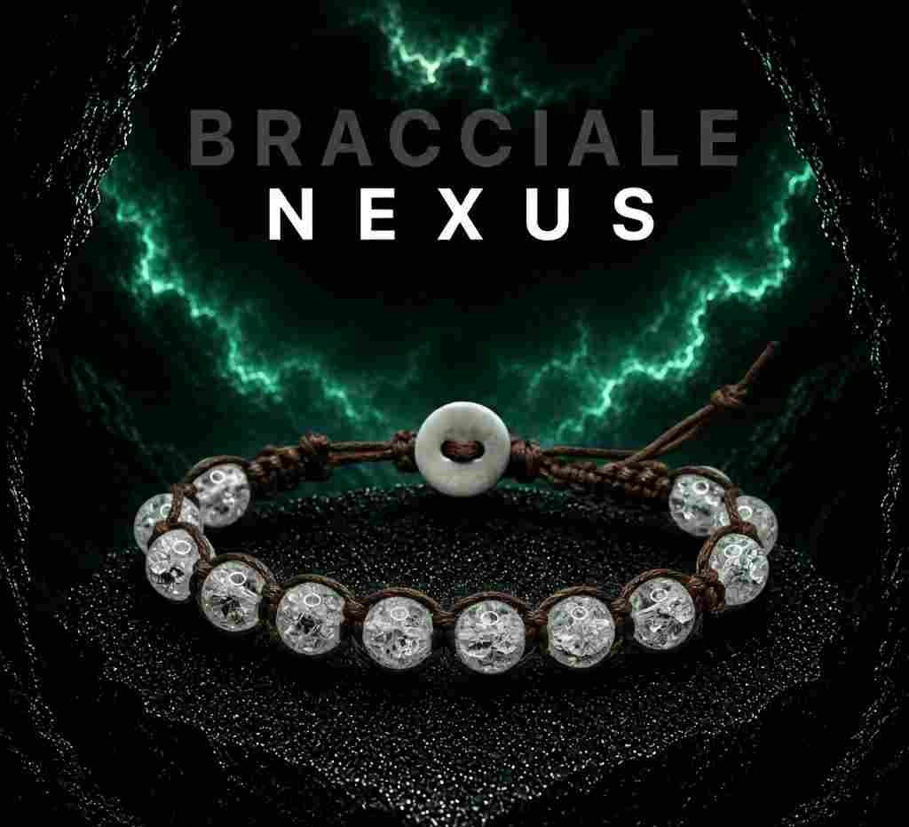 Bracciale NEXUS in Pietra e Corda Intrecciata | Stile e Energia