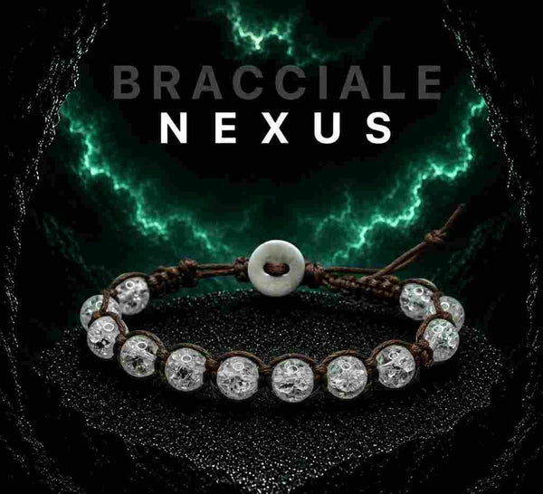 Bracciale NEXUS in Pietra e Corda Intrecciata | Stile e Energia